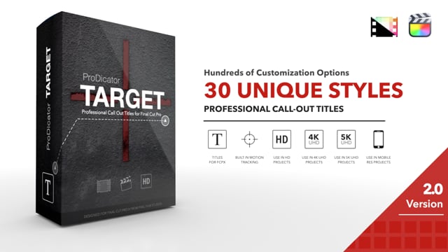 ProDicator Target was released by Pixel Film Studios for Final Cut Pro X