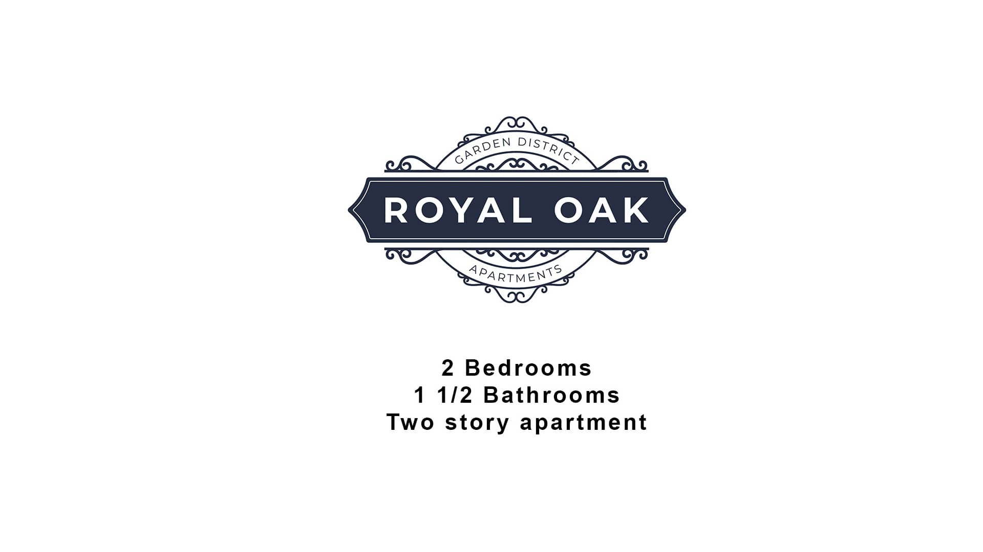 Royal Oak Apartments 2 Bedrooms / 1.5 Bathrooms on Vimeo