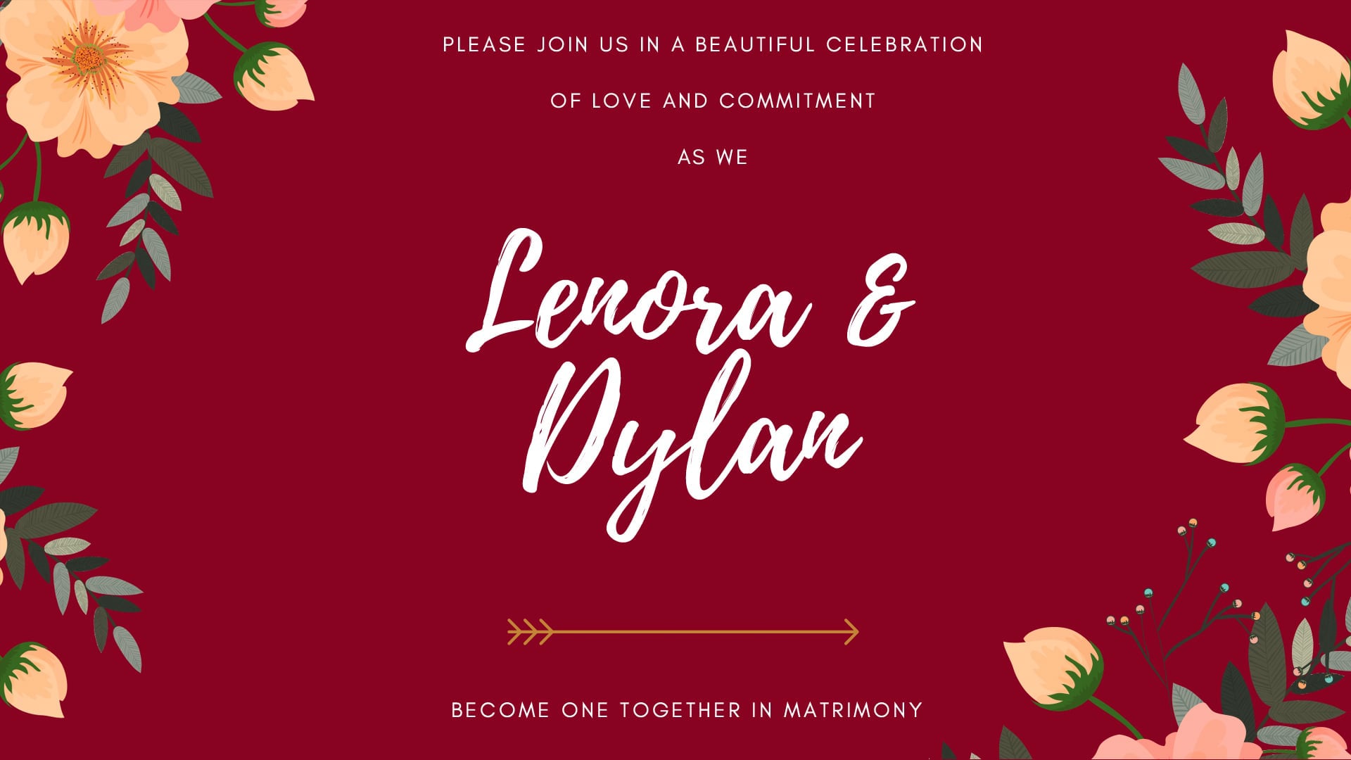 Wedding livestream of Lenora & Dylan – Reception