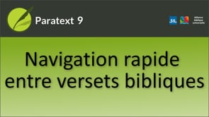 Navigation rapide entre les références bibliques