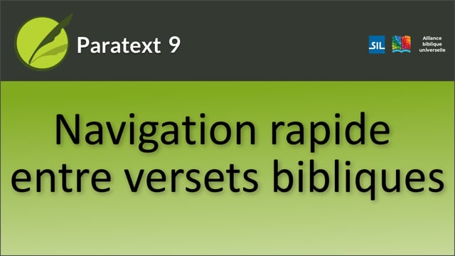 Navigation rapide entre les références bibliques (P9 - 0.2.4)