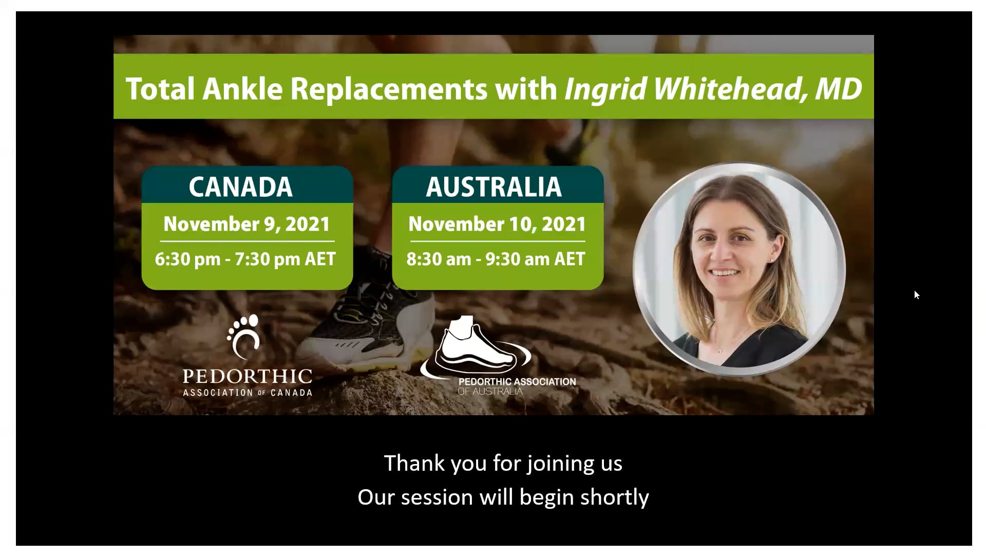 Total Ankle replacements Ingrid Whitehead.mp4 on Vimeo
