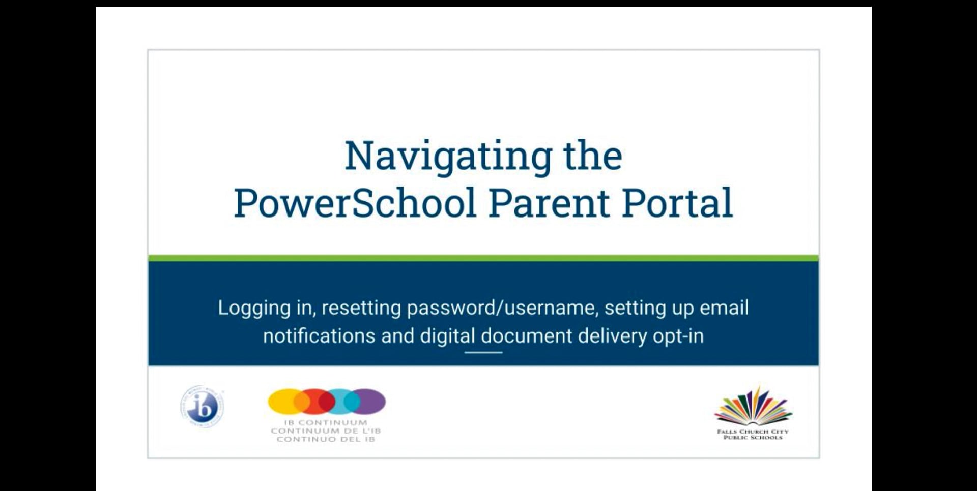 Intro To PowerSchool Parent Portal On Vimeo