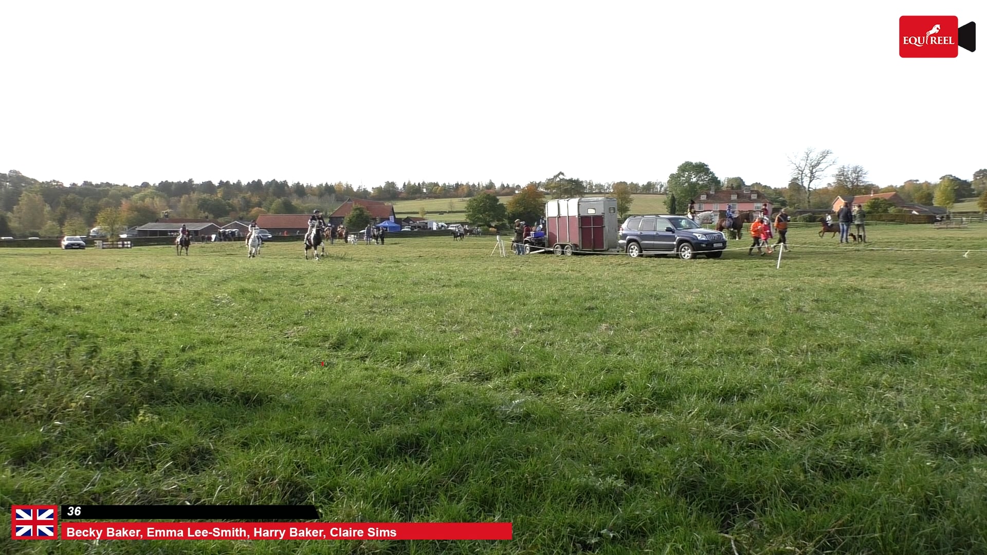 EQUIREEL 36 Becky Baker, Emma Lee-Smith, Harry Baker, Claire Sims & 36 at  ESSEX AND SUFFOLK HUNT TEAM CHASE 2021