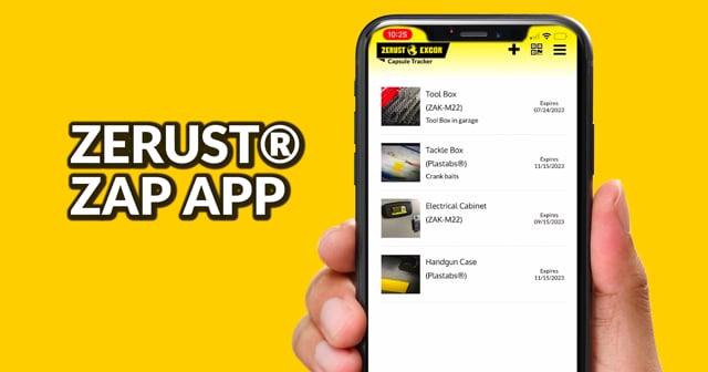 ZERUST® ZAP App