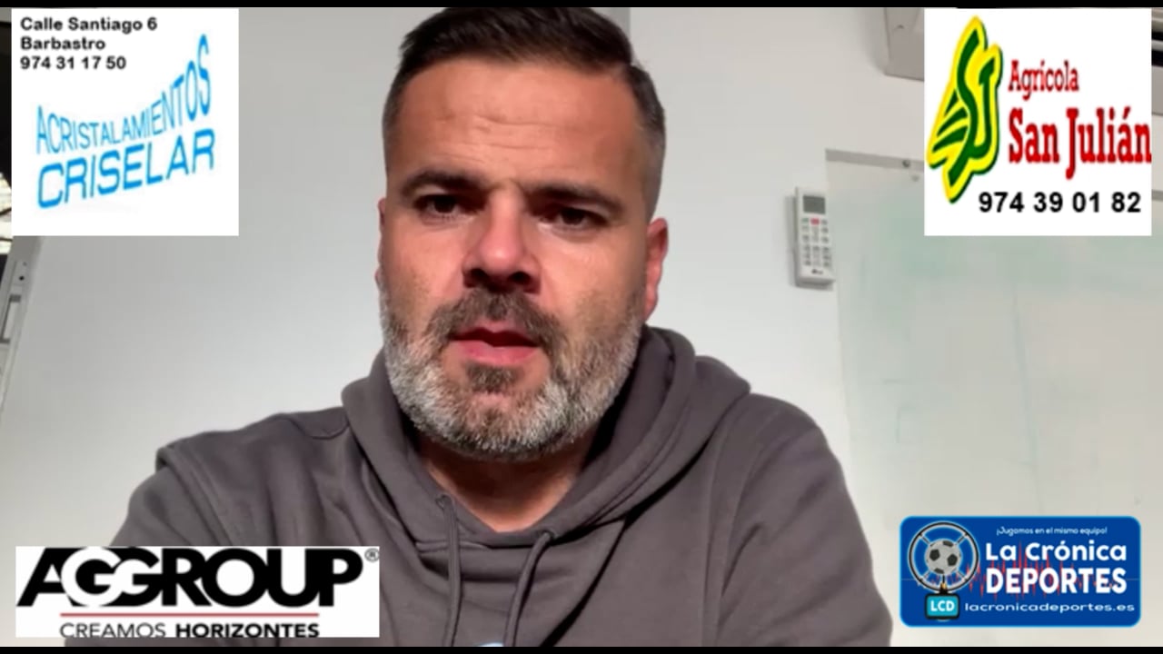 MOISÉS GUTIÉRREZ (Entrenador Sariñena) Sariñena 1-0 Casetas / J10 / Preferente Gr1