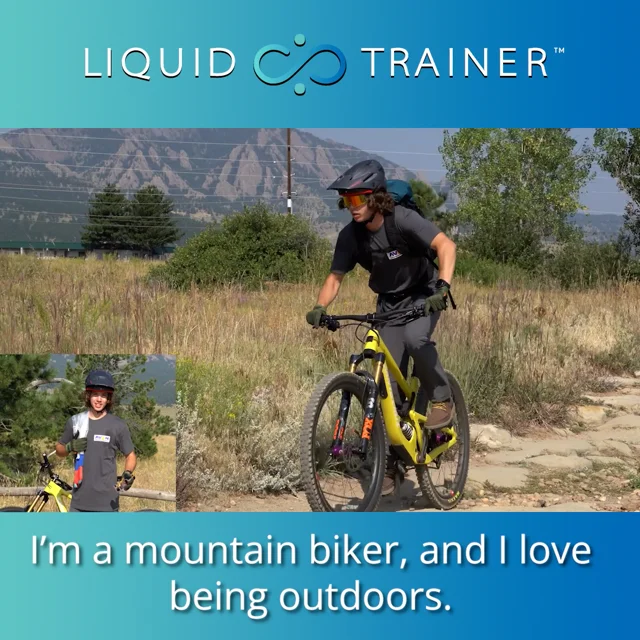 Mountain bike discount on bike trainer