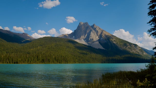 4K Emerald Lake, Canada. Nature Relax Video