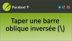 Comment taper une barre oblique inversée (\) lorsqu'il n'y en a pas sur votre clavier
