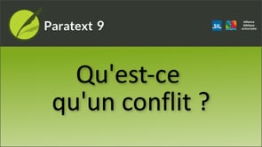 Qu'est-ce qu'un conflit?