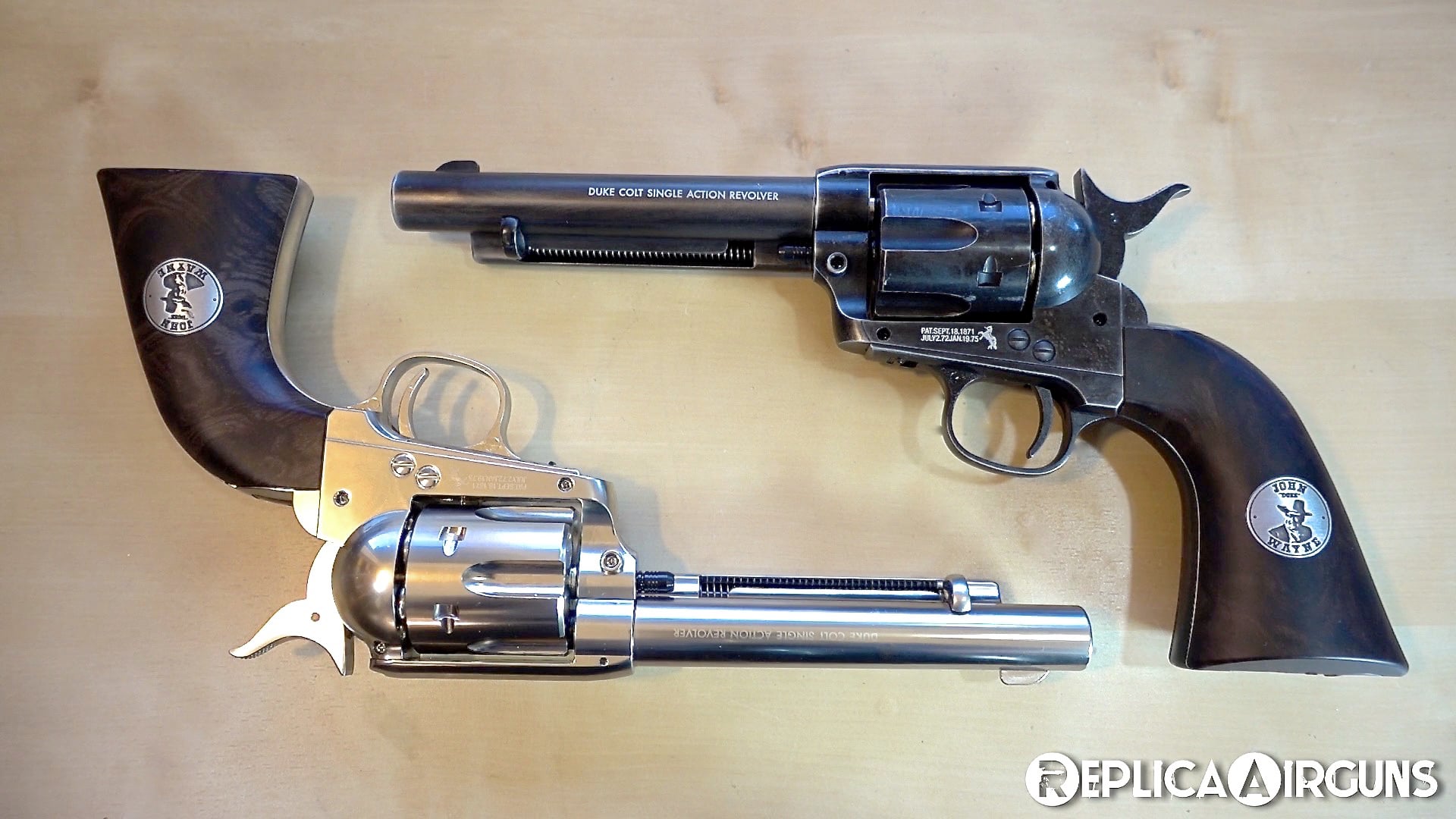 Umarex John Wayne Colt Duke SAA BB and Pellet Revolver Table Top Review