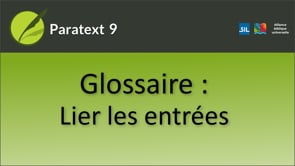 Lier les entrées de glossaire
