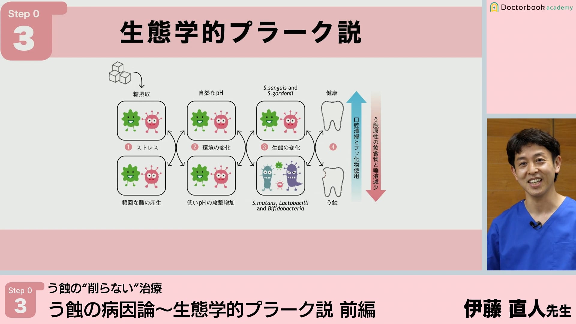 う蝕の病因論 生態学的プラーク説 前編│Step0-3 