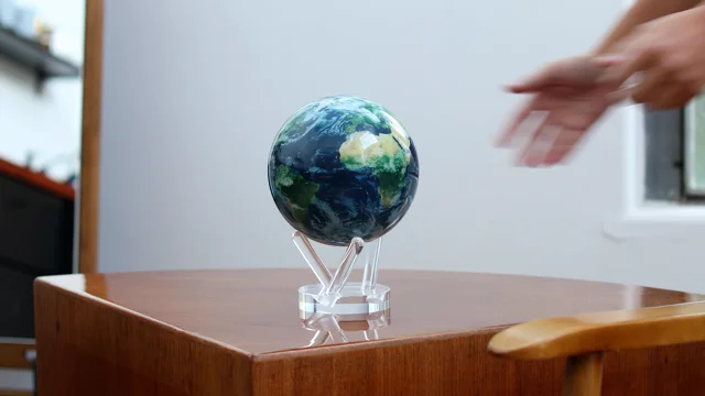 MOVA Globes: Designer globes that spin automatically.