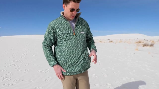 1/4 Zip Reversible Sherpa Fleece // Arctic + Spring (X-Small) video thumbnail