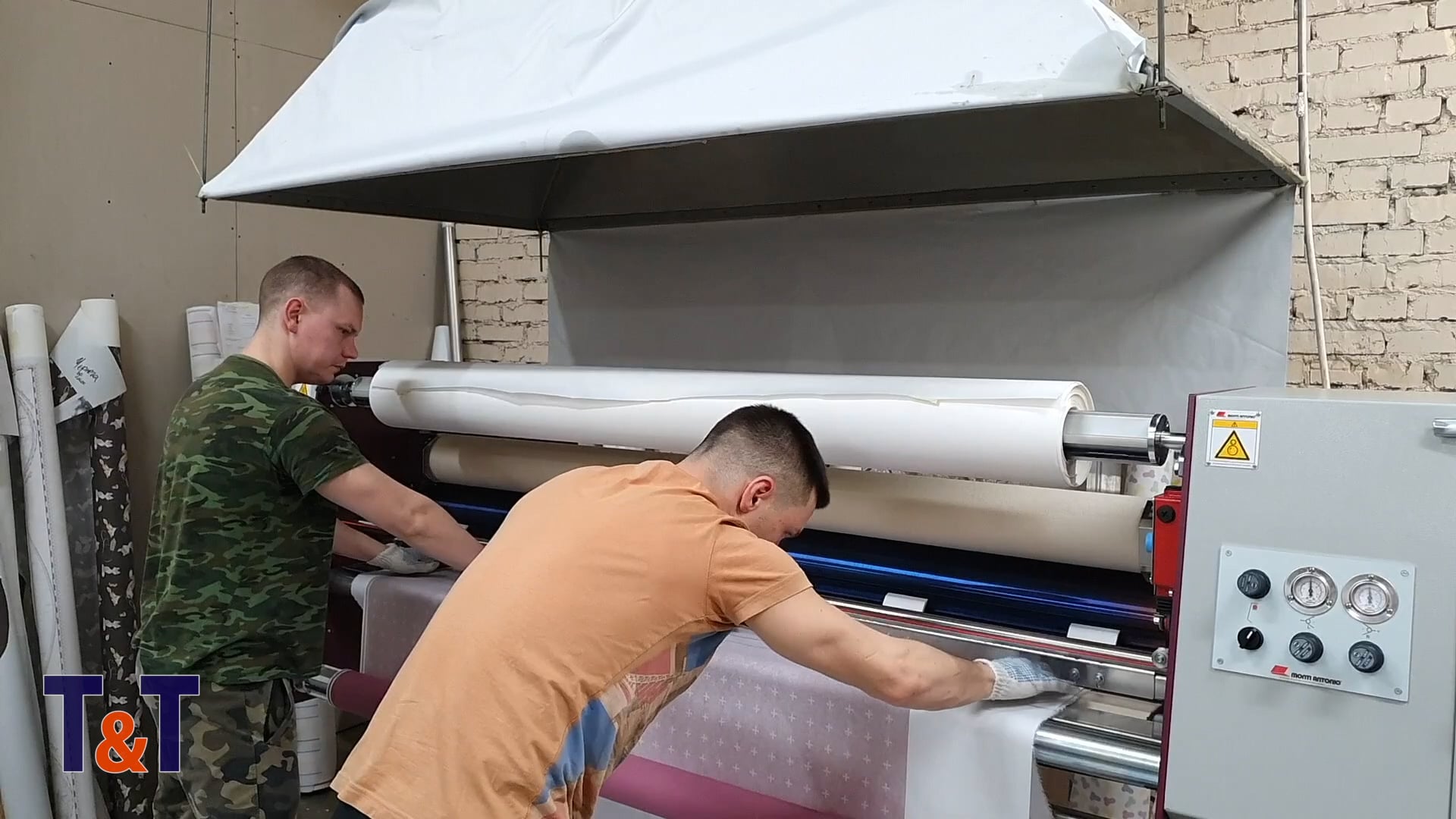 Второй каландровый термопресс Монти Антонио в комании Принт Пик on Vimeo