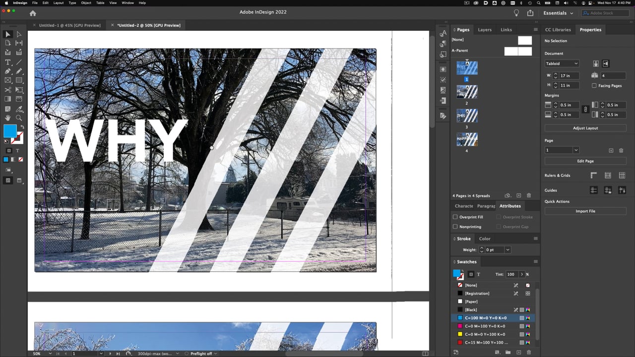 Adobe InDesign 2022 / 17.0.1 on Macbook Pro (2018)