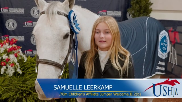 .70m Children's Affiliate Jumper Welcome Winner Samuelle Leerkamp