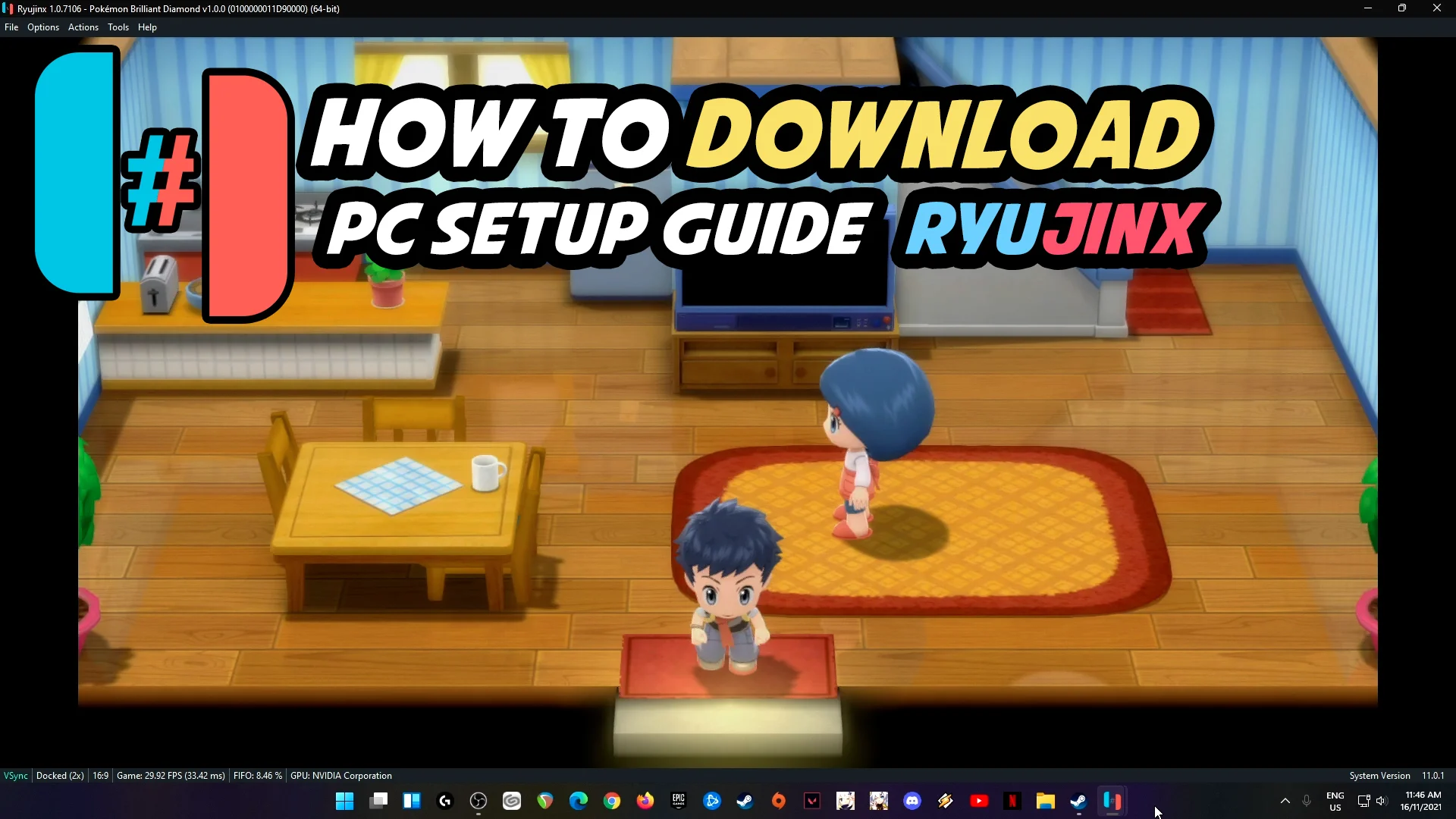 How to Play Pokemon Brilliant Diamond NSW! On your PC! [ Ryujinx Emulator ]  on Vimeo