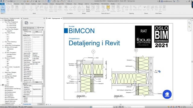 BIMCon 2021 Arkitekt 1.4 Detaljering hvordan temme beistet