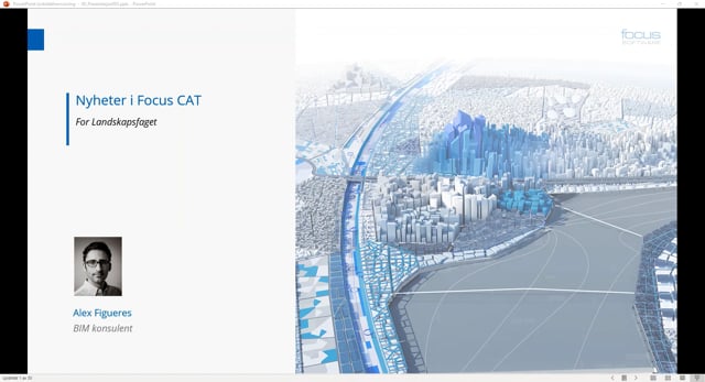 BIMCon 2021 Landskap 3.3 Nyheter i Focus CAT for Landskap