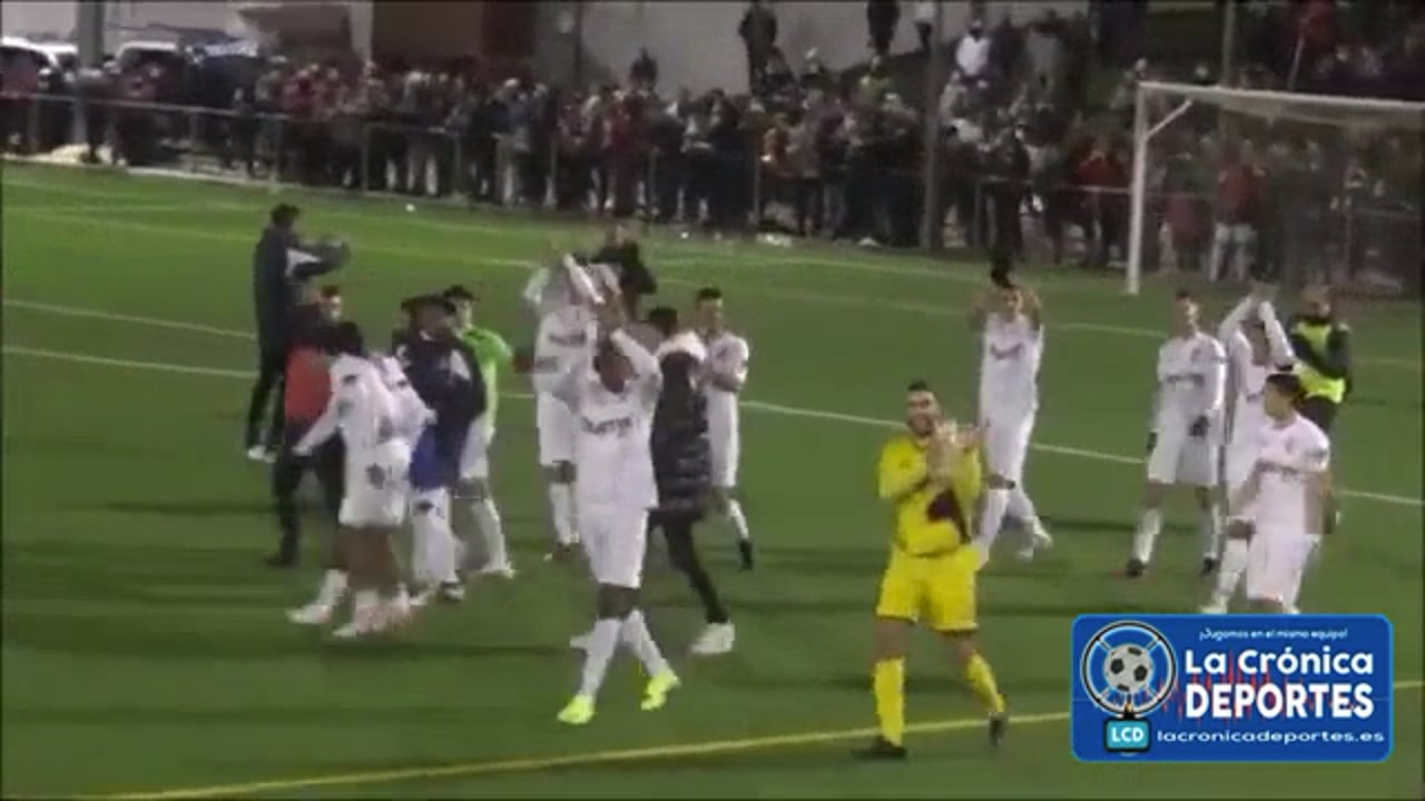 Celebración del CD Utrillas tras lograr el pase a la Copa del Rey y medirse a un Primera División / CD Utrillas 2-0 CD Ingerto / 17.11.2021 / Fuente YouTube Raúl Futbolero
