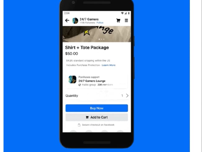 Neue FB Gruppen Shop Funktion 3