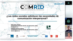 ¿Las redes sociales satisfacen las necesidades de comunicación interpersonal?
