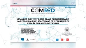 Branded content como clave publicitaria de las principales plataformas de streaming en España en la red social Instagram