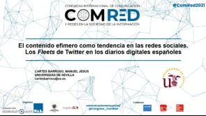 El contenido efímero como tendencia en las redes sociales. Los Fleets de Twitter en los diarios digitales españoles