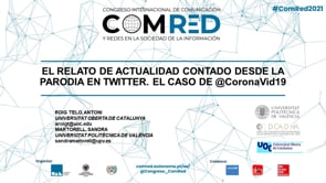 El relato de actualidad contado desde la parodia en twitter. El caso de @coronavid19
