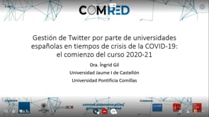 Gestión de Twitter por parte de universidades españolas en tiempos de crisis de la COVID-19: el comienzo del curso 2020-21