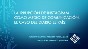 La irrupción de Instagram como medio de comunicación. El caso del diario el país