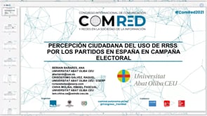 Percepción ciudadana del uso de RRSS por los partidos en España en campaña electoral