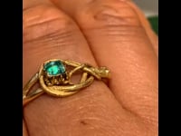 Smaragd, 18kt ring 11416-1490