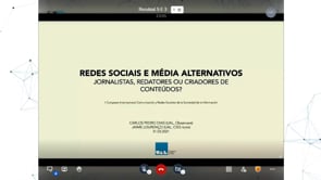 Redes sociais e media alternativos: Jornalistas, redactores ou criadores de conteudos?