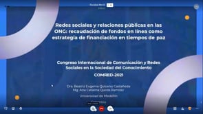 Redes sociales y relaciones públicas en las ONG: recaudación de fondos en línea como estrategia de financiación en tiempos de paz