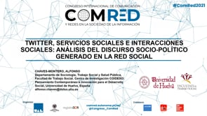 Twitter, social services and social interactions: an analysis of the socio-political discourse generated on the social network