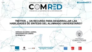 Twitter, ¿Un recurso para desarrollar las habilidades de síntesis del alumnado universitario?