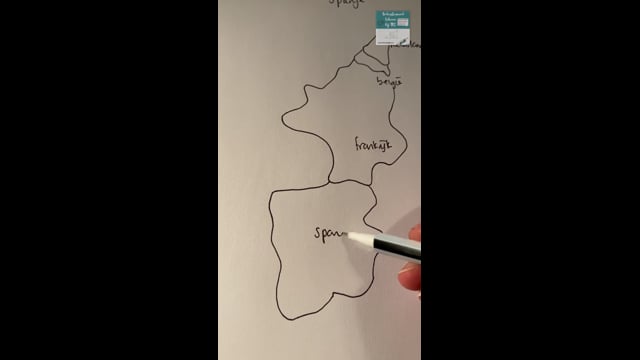 Spanje (land op kaart)