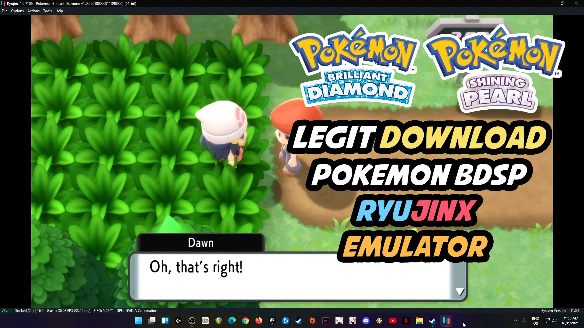 How To Install Pokémon Brilliant Diamond & Shining Pearl on PC [Ryujinx] on  Vimeo
