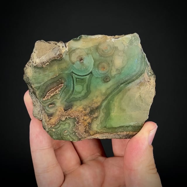 Smithsonite (Rare Antique Polished slice) Wadsworth Atheneaum | Lavrion ...