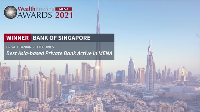 WealthBriefing MENA Awards 2021 - Bank Of Singapore Interview  placholder image