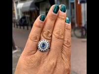Sapphire, Diamond,14ct Ring 10832-6775
