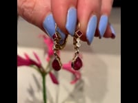 Ruby, Diamond, 18ct Earrings 10519-6615