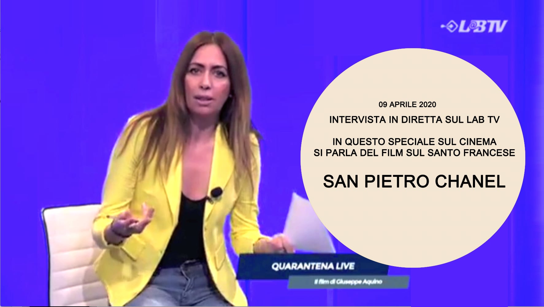 Cinema Film San Pietro Chanel intervista