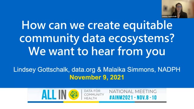 How can we create equitable community data ecosystems We want to hear from you