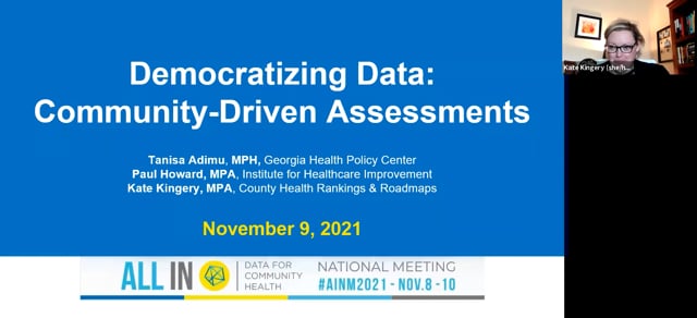 Advancing Health and Equity with Community-Led Assessment