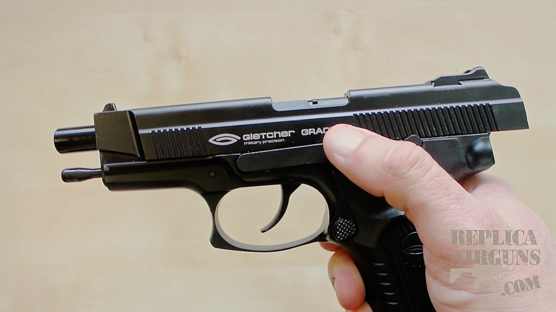 Gletcher Grach NBB CO2 BB Pistol Table Top Review