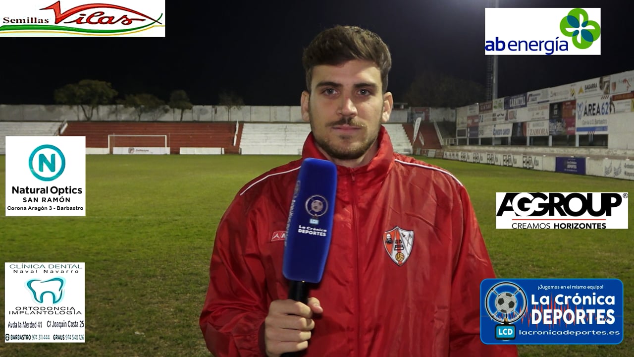 LA PREVIA / UD Barbastro - Giner Torrero / ARTURO PERALTA (Jugador Barbastro) Jornada 12 / 3ª División